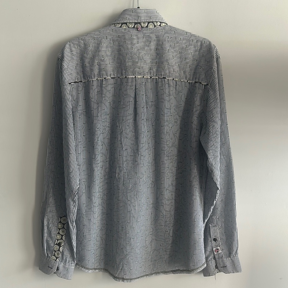 John Lennon Classic Striped Men's Shirt Size L LIKE NEW - Picture 13 of 13